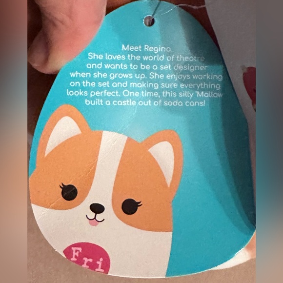 Kellytoy Regina the Corgi Dog Squishmallow Bestie Squad Plush Stuffed Toy 8” - Picture 15 of 15